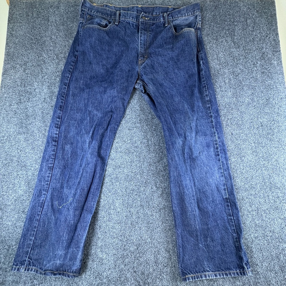 Levi's 569 Straight Jeans Mens 40x29.5 Blue Denim Cotton Mid Rise Loose Fit‎